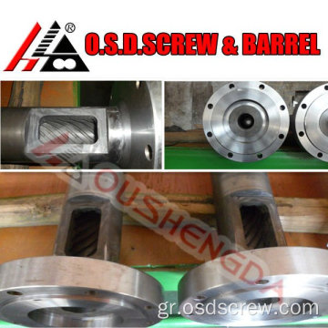 Bimetallic Extruder Single Screw and Barrel for Ανακυκλωμένο Πλαστικό /HDPE LDPE φιλμ που φυσάει